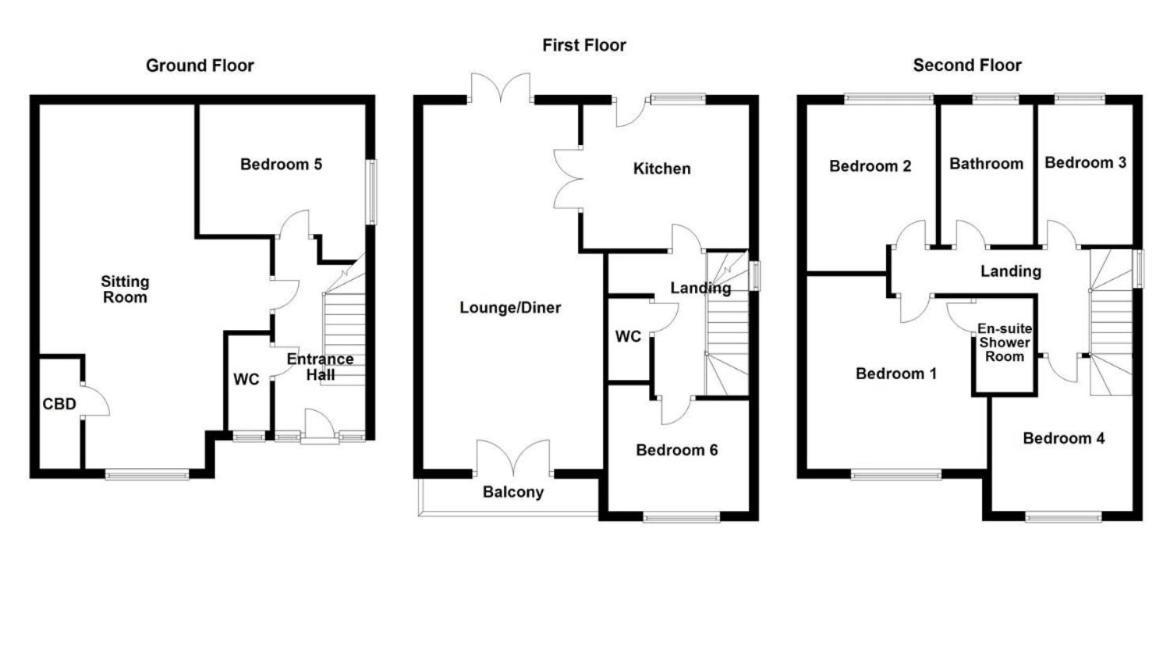 House Of Kaima - 6 Bed Detached Villa Dewsbury Buitenkant foto